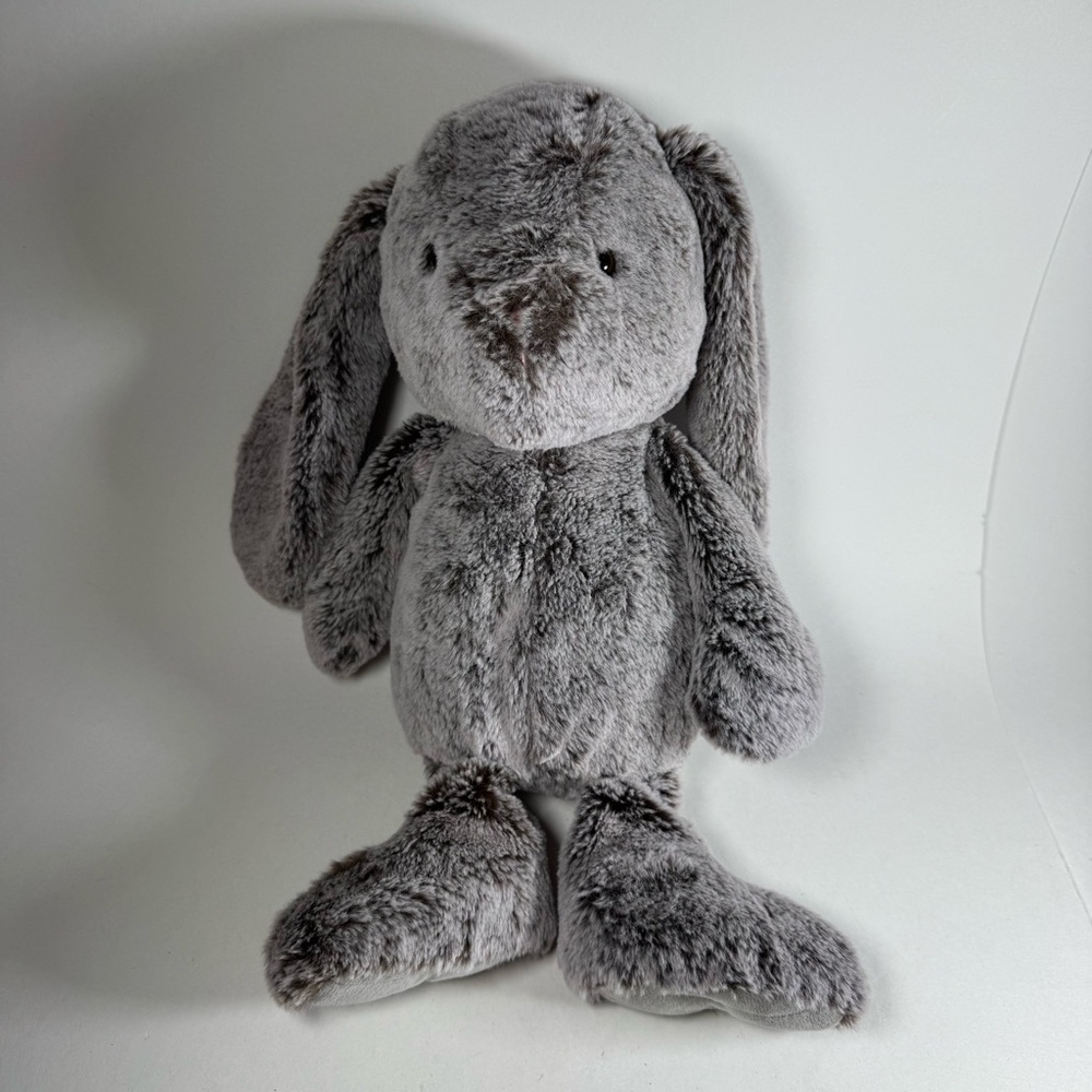 Animal Adventure Plush Bunny Rabbit Grey White 12" 2023 Easter Floppy Ears Long